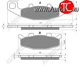 2 249 р. Тормозные колодки Gold-Fren 013 S3  013 s3  с доставкой в г. Керчь