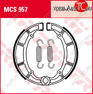 5 249 р. Тормозные колодки TRW MCS957  mcs957  с доставкой в г. Керчь