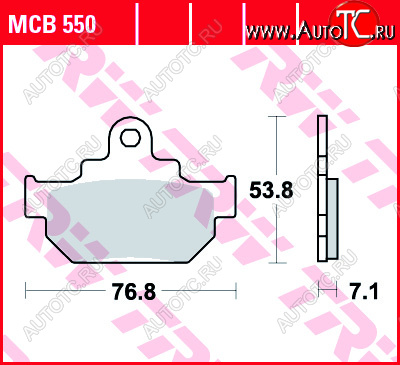 3 199 р. Тормозные колодки TRW MCB550  mcb550  с доставкой в г. Керчь