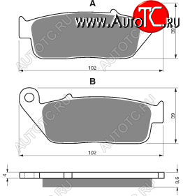 2 249 р. Тормозные колодки Gold-Fren 014 S3  014 s3  с доставкой в г. Керчь