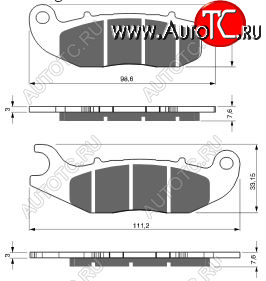 2 169 р. Тормозные колодки Gold-Fren 278 K5  278 k5  с доставкой в г. Керчь