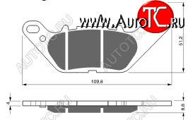 2 249 р. Тормозные колодки Gold-Fren 264 S3  264 s3  с доставкой в г. Керчь
