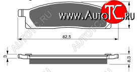 2 049 р. Тормозные колодки Gold-Fren 034 K5  034 k5  с доставкой в г. Керчь