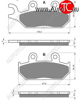 2 169 р. Тормозные колодки Gold-Fren 033 S3  033 s3  с доставкой в г. Керчь