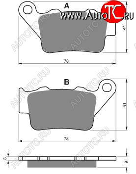 2 389 р. Тормозные колодки Gold-Fren 023 AD  023 ad  с доставкой в г. Керчь
