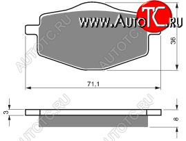 2 169 р. Тормозные колодки Gold-Fren 018 K5  018 k5  с доставкой в г. Керчь