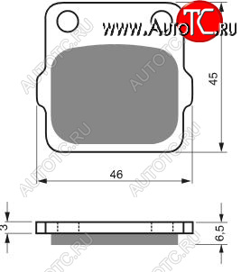 2 169 р. Тормозные колодки Gold-Fren 077 AD  077 ad  с доставкой в г. Керчь