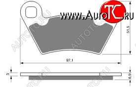 2 249 р. Тормозные колодки Gold-Fren 312 S3  312 s3  с доставкой в г. Керчь