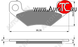 2 319 р. Тормозные колодки Gold-Fren 315 S3  315 s3  с доставкой в г. Керчь