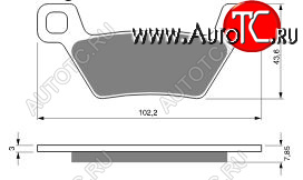 2 299 р. Тормозные колодки Gold-Fren 316 S3  316 s3  с доставкой в г. Керчь