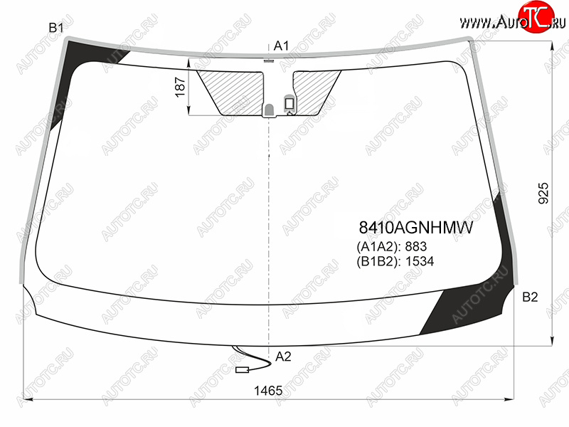 10 249 р. Стекло лобовое (Обогрев щеток Датчик дождя Молдинг) Toyota RAV4 (XA40) 12-19 FUYAO 8410AGNHMW  с доставкой в г. Керчь