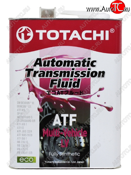 4 649 р. Жидкость для АКПП TOTACHI ATF Multi-Vehicle LV 4л TOTACHI A3004  с доставкой в г. Керчь