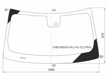 12 399 р. Стекло лобовое (Камера) Chevrolet TrailBlazer 19- XYG CHEV-MSUV-19-L-VC-1Z LFW/X  с доставкой в г. Керчь. Увеличить фотографию 1