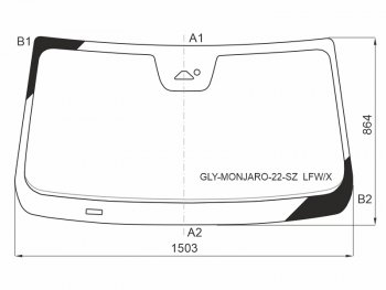 13 649 р. Стекло лобовое (Камера Датчик дождя) Geely Monjaro 22- XYG GLY-MONJARO-22-SZ LFW/X  с доставкой в г. Керчь. Увеличить фотографию 1