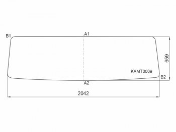 7 699 р. Стекло лобовое Kamaz 53205 00-  6520 03- KMK KAMT0009  с доставкой в г. Керчь. Увеличить фотографию 1