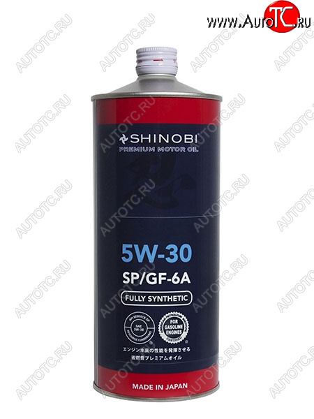 1 139 р. Масло моторное синтетическое SHINOBI SPGF-6A 5W-30 1L SHINOBI SH0007  с доставкой в г. Керчь