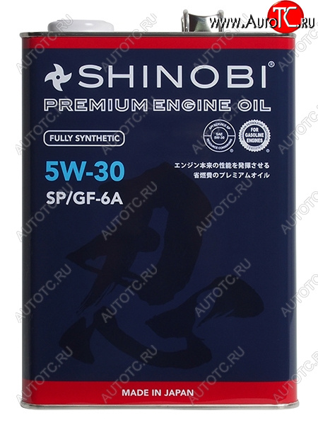 3 999 р. Масло моторное синтетическое SHINOBI SPGF-6A 5W-30 4L SHINOBI SH0008  с доставкой в г. Керчь