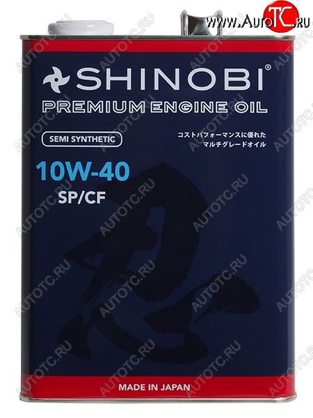 3 699 р. Масло моторное полусинтетическое SHINOBI SPCF 10W-40 4L SHINOBI SH0026  с доставкой в г. Керчь