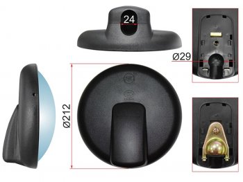 Зеркало нижнего вида NISSAN CONDORHINO RANGER (d212mm) SAT SL-617