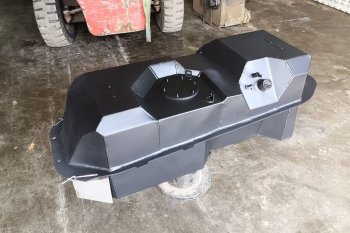 40 999 р. Топливный бак (под штатную защиту) 75 литров из алюминия (стагер) Mitsubishi L200 4  дорестайлинг (2006-2014)  с доставкой в г. Керчь. Увеличить фотографию 5