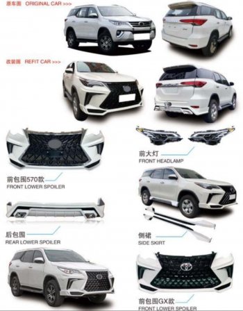290 999 р. Обвес toyota fortuner 9587  4442222qqqqq  с доставкой в г. Керчь. Увеличить фотографию 1