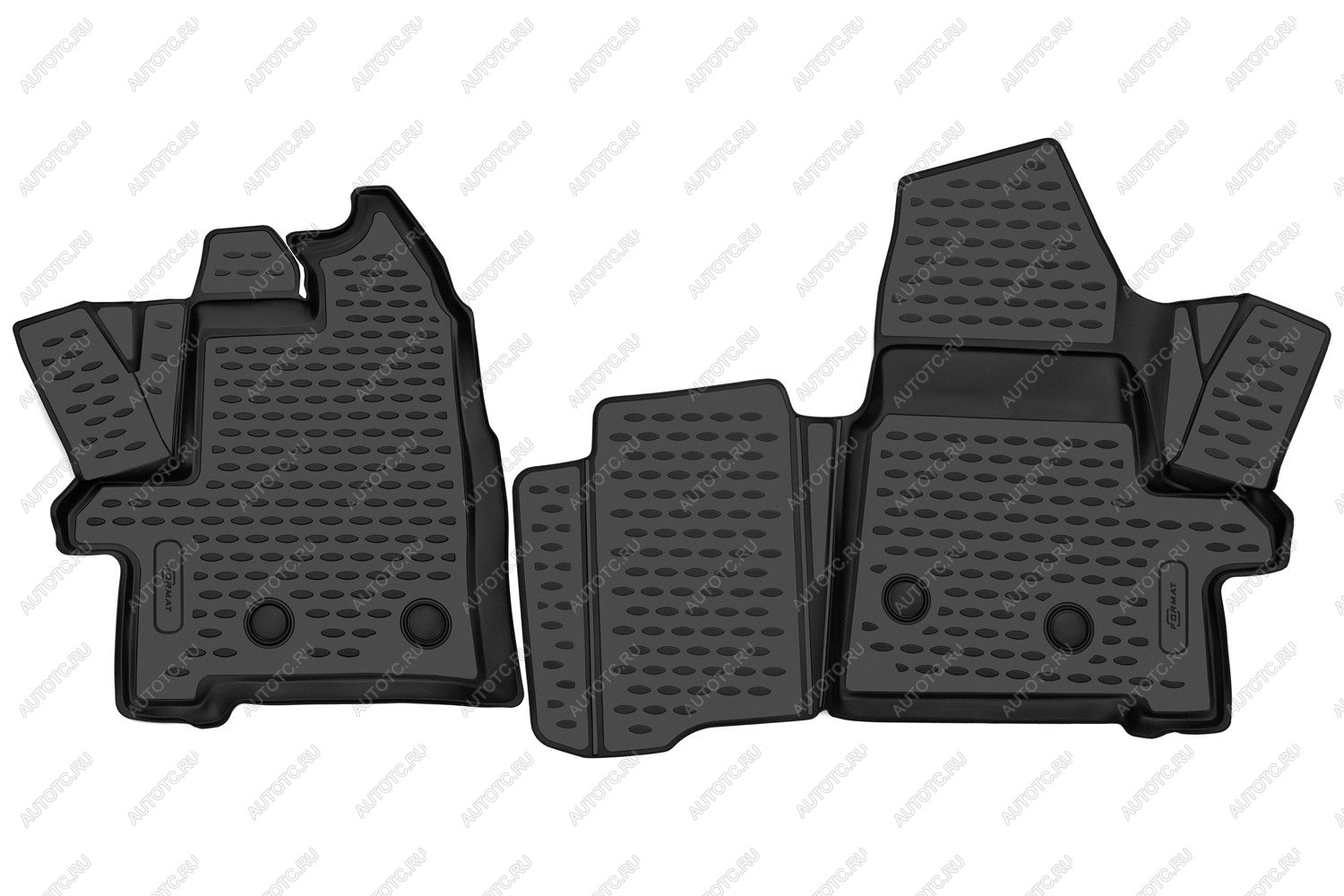 5 349 р. Коврики 3D в салон подходят для FORD Transit 2014-, 2шт. (ПУ, повышенная износостойкость)  Форд Транзит FORMAT format.3d1675210k  с доставкой в г. Керчь
