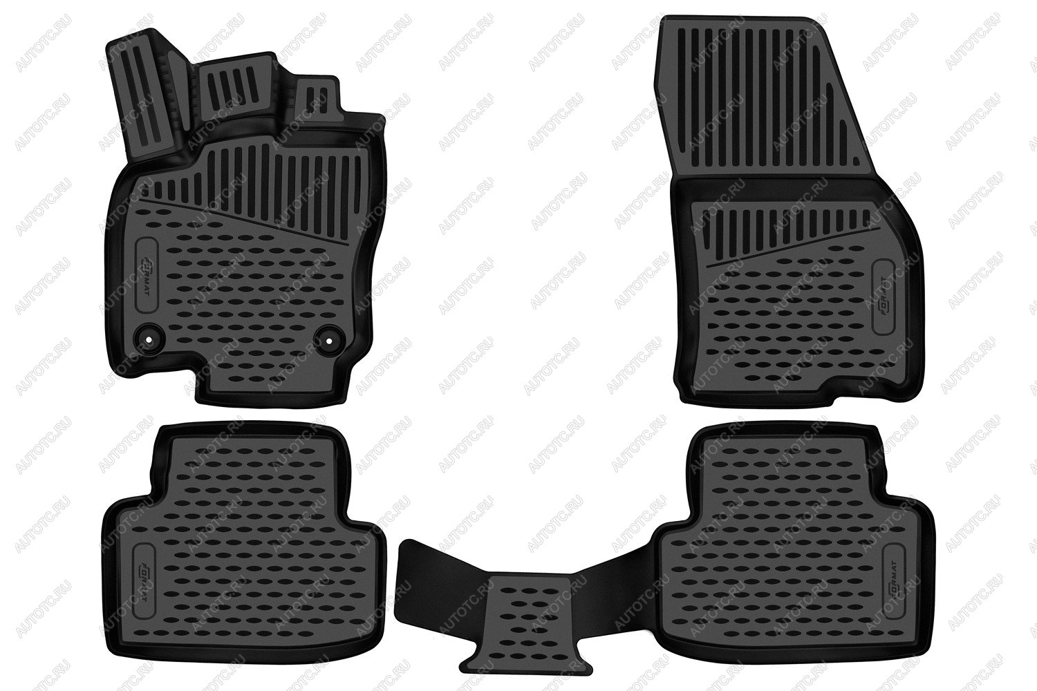 5 349 р. Коврики 3D в салон подходят для JETTA VS5 2023-, 4шт. (ПУ, повышенная износостойкость)  Джетта ВС5 FORMAT format.3dan0572210k  с доставкой в г. Керчь