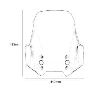 9 249 р. Ветровое стекло для мотоцикла Kawasaki Versys 6501000 15-19 КитайскиеЗапчасти пм-00016960  с доставкой в г. Керчь. Увеличить фотографию 5