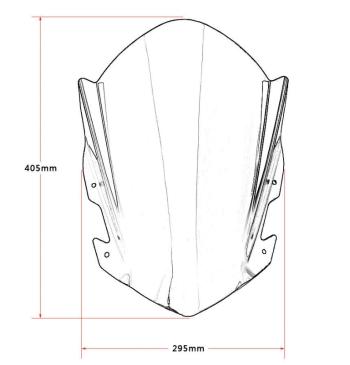 3 399 р. Ветровое стекло для мотоцикла KTM 125200390 14-18 КитайскиеЗапчасти пм-00016971  с доставкой в г. Керчь. Увеличить фотографию 4