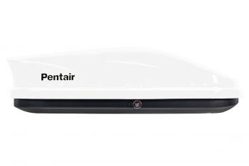 20 959 р. Багажный бокс на крышу (360 л. 143x90x39,5 см, двусторонний) Pentair PYTHON 360L Mercedes-Benz CLS class C218 (2011-2017) (белый глянец)  с доставкой в г. Керчь. Увеличить фотографию 2