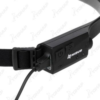 1 669 р. Фонарь налобный NISUS сенсорный LED-120 LM, COB-340 LM, IPX4, USB  n-fn-hl65  с доставкой в г. Керчь. Увеличить фотографию 8