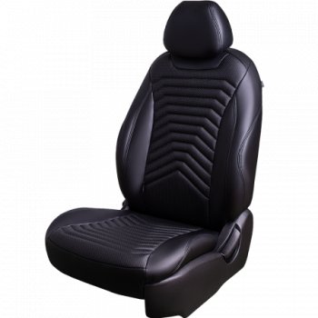 27 649 р. Комплект чехлов сидений ( Экокожа ИЛАНА+ОРЕГОН)   Chevrolet Aveo ( T200,  T250) (2002-2011) хэтчбек 5 дв, седан, седан рестайлинг, хэтчбек 5 дв рестайлинг (черный)  с доставкой в г. Керчь. Увеличить фотографию 2