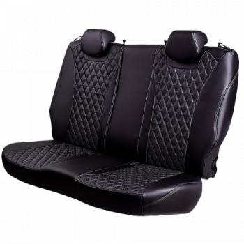 19 649 р. Комплект чехлов для сидений (ЦЗС 3Г Орегон) БАЙРОН ст БАЙРОН Lord Autofashion  Nissan Almera Classic  седан (2006-2013) B10 (черный, вставка черная, строчка черная)  с доставкой в г. Керчь. Увеличить фотографию 5