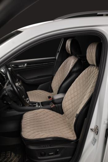 5 999 р. Накидка на сиденье (5 мест Каир) ТЕЙЛОР ст БАЙРОН Lord Autofashion   (бежевый, строчка бежевая)  с доставкой в г. Керчь. Увеличить фотографию 3