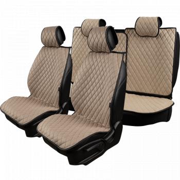 Накидка на сиденье (5 мест Каир) ТЕЙЛОР ст БАЙРОН Lord Autofashion  (бежевый, строчка бежевая)