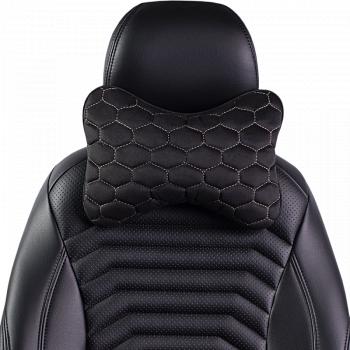 429 р. Подушка-косточка (Илана+Афины) КОСТОЧКА ст СОТА Lord Autofashion   (черный, черный, строчка бежевая)  с доставкой в г. Керчь. Увеличить фотографию 7