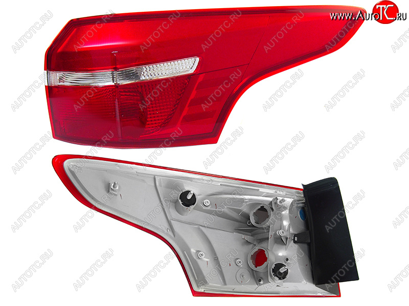 7 199 р. Фонарь задний правый (внешний) SAT Ford Focus 3 хэтчбэк рестайлинг (2014-2019)  с доставкой в г. Керчь
