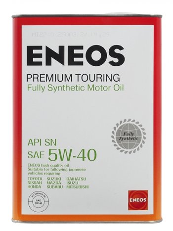 Масло моторное синтетическое ENEOS Premium Touring 5W-40 SN 4л ENEOS 8809478942162