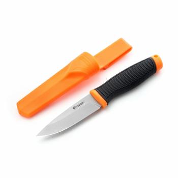 Нож GANZO G806, длина клинка 98 мм, черный c оранжевым  g806-or