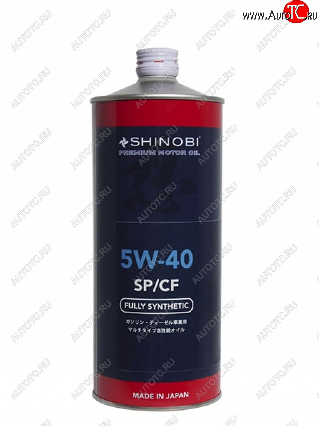 1 199 р. Масло моторное синтетическое SHINOBI SPCF 5W-40 1L SHINOBI SH0011  с доставкой в г. Керчь