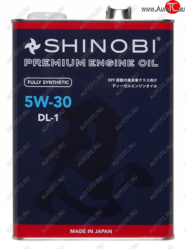 4 899 р. Масло моторное синтетическое SHINOBI DL-1 5W-30 4L SHINOBI SH0016  с доставкой в г. Керчь