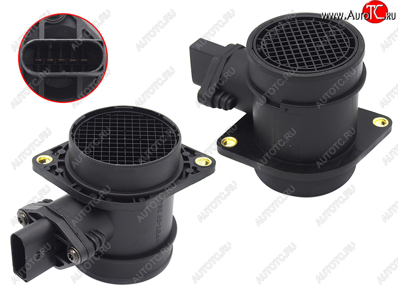 2 399 р. Датчик расхода воздуха 1.8T2.0T A3A4A6 97-05Octavia 01-11Golf 99-06Passat 00-05Polo 05-10 SAT ST-06A 906 461 LX  с доставкой в г. Керчь
