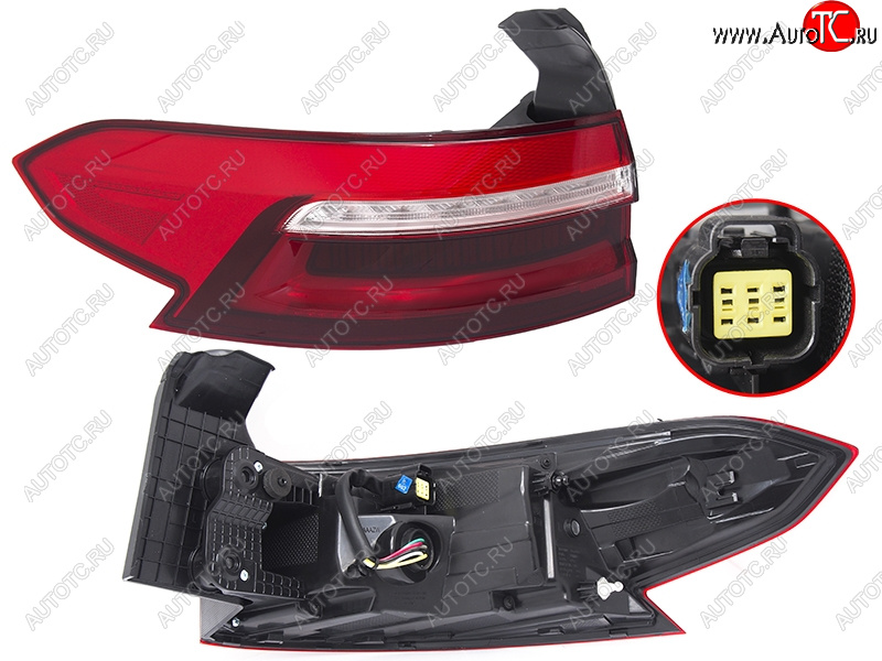 7 999 р. Левый фонарь (LED, внешний) SAT  Haval F7 - F7x  с доставкой в г. Керчь