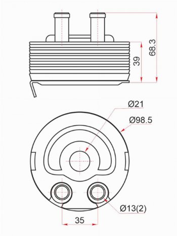 Радиатор масляный NISSAN ALMERA 00-04PRIMERA 02-07X-TRAIL 00-07 SAT ST-21305-5M301