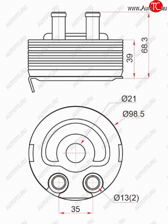 2 169 р. Радиатор масляный NISSAN ALMERA 00-04PRIMERA 02-07X-TRAIL 00-07 SAT ST-21305-5M301  с доставкой в г. Керчь