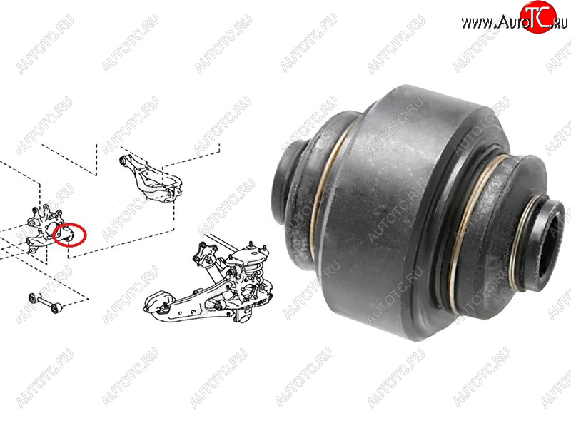2 299 р. Сайлентблок Lexus RX 08-15  Toyota Highlander 13-20 SAT ST-42305-48060-U  с доставкой в г. Керчь