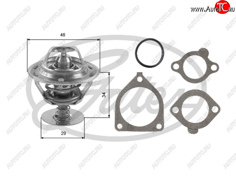 1 399 р. Термостат TOYOTA #A#E#S#C#Y1NTQG13QG15QG18QG16DE GATES TH39082G1  с доставкой в г. Керчь