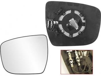839 р. QASHQAI 14- СТЕКЛО ЗЕРКАЛА ЛЕВ С ПОДОГРЕВ (convex) (Тайвань) BodyParts nnqas14-460-l  с доставкой в г. Керчь. Увеличить фотографию 1