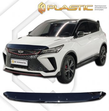 1 899 р. Дефлектор капота (рынок Китая) CA-Plastic  Geely Binyue  SX11 (2018-2025) дорестайлинг, рестайлинг (серия Classic черный)  с доставкой в г. Керчь. Увеличить фотографию 2