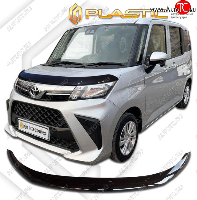 1 999 р. Дефлектор капота CA-Plastic Toyota Roomy M900A,M910A рестайлинг (2020-2025) (classic черный)  с доставкой в г. Керчь